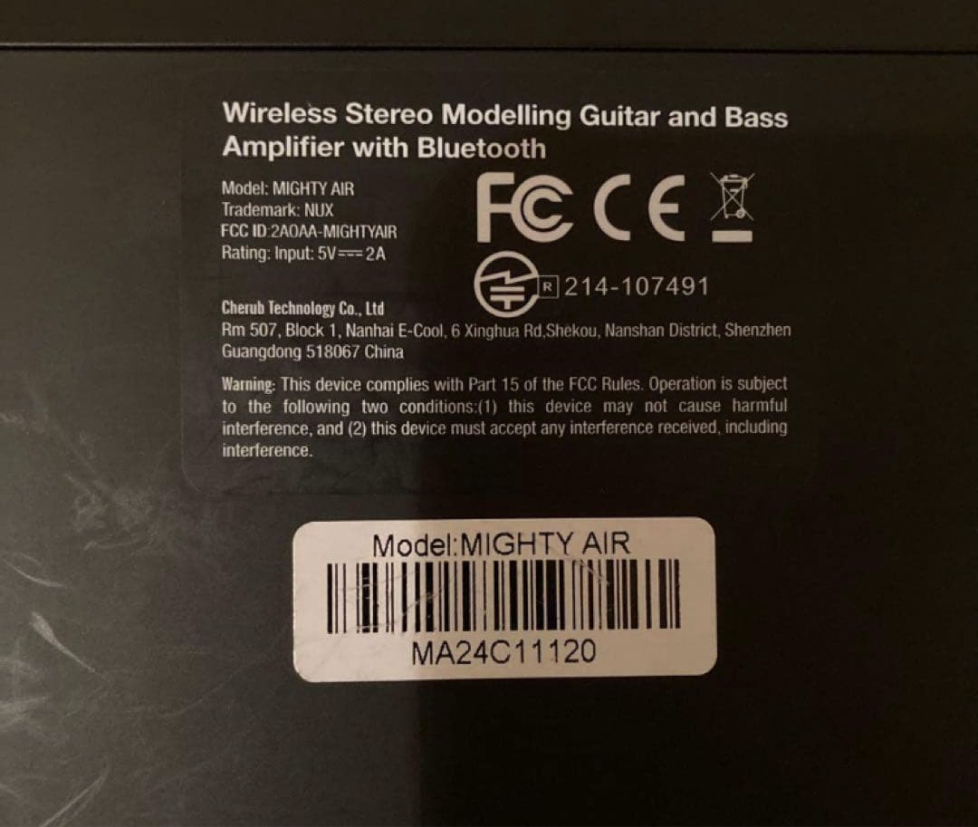 NUX ワイヤレス送信機とスピーカーセット