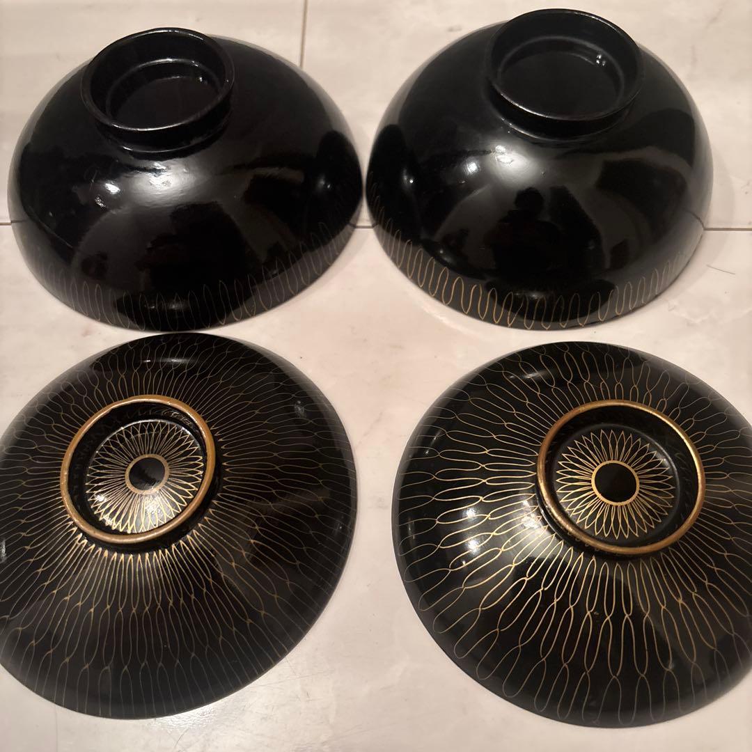 vegymm様金彩の幾何学模様が芸術的で現代アートのような佇まいの木製輪島漆塗り