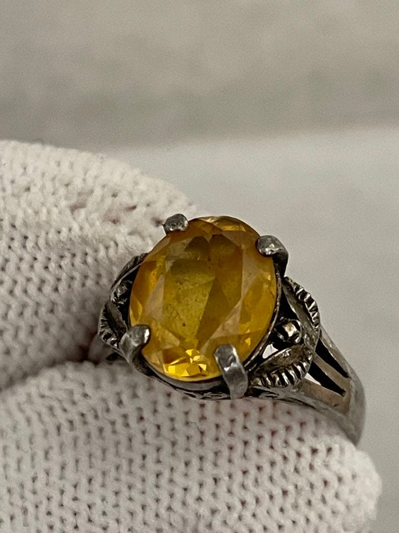 ふ*ろ様 18kリング石付き　カラット記載無し