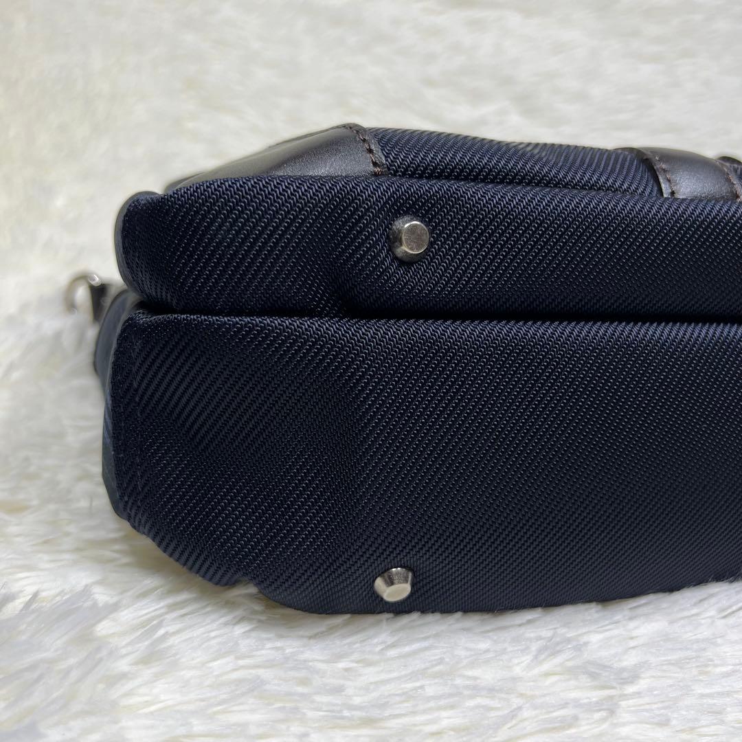 ブラックレーベルクレストブリッジ 2way ビジネスバッグ ネイビー A4収納可