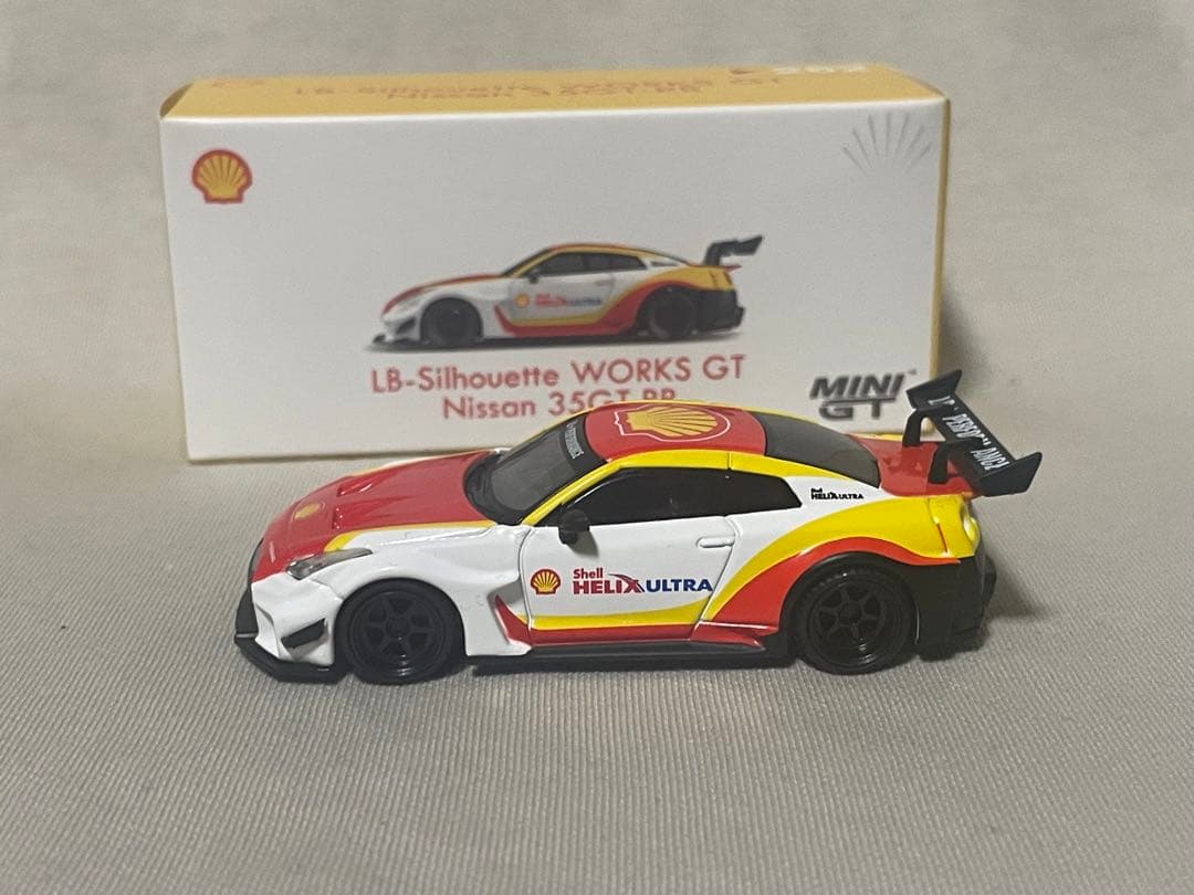 MINI GT x Shell 1/64 日産 LBWK GTR R35 RR