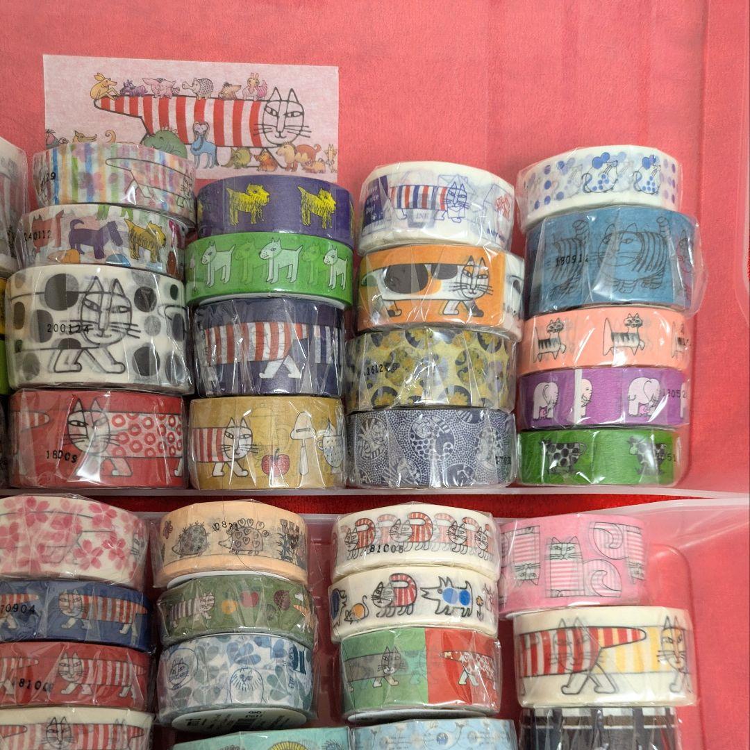 リサラーソン マスキングテープ 未開封80本（全100種類中）セット 廃盤あり