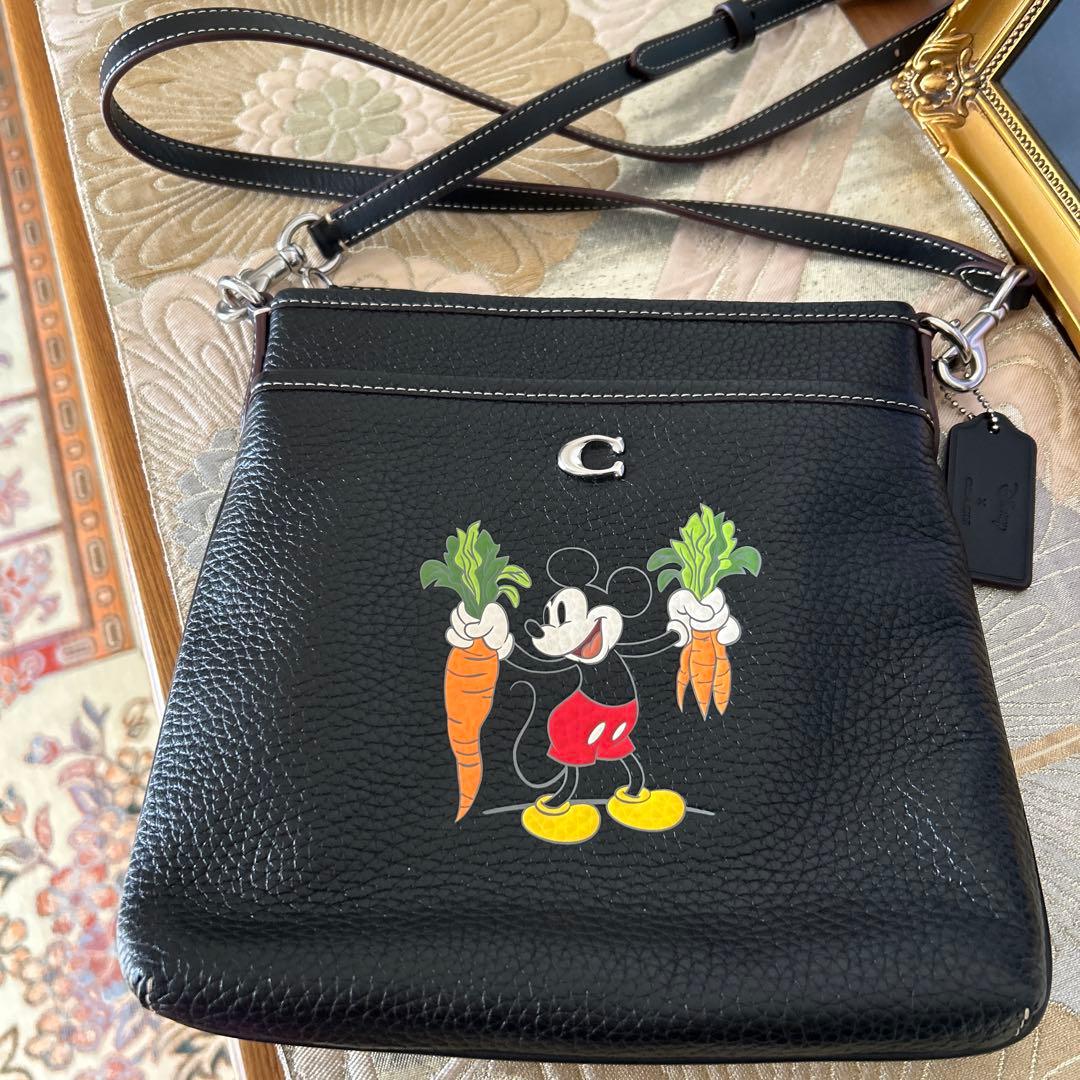 Coach ミッキー 100周年ショルダーバッグ ブラック