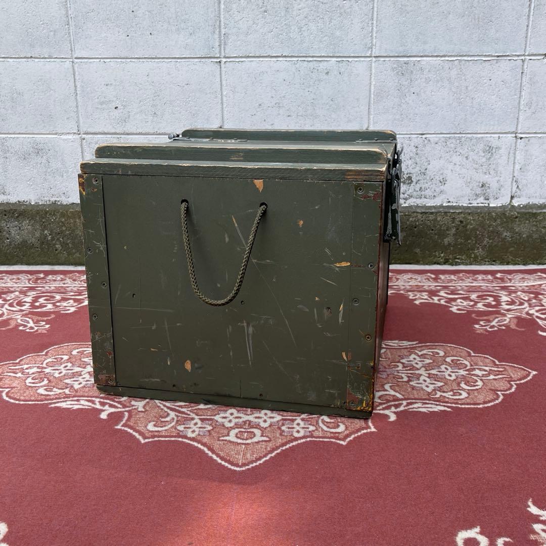 米軍実物 SURPLUS◾️ミリタリー 木製収納箱 ウッドボックス 木箱 軍物