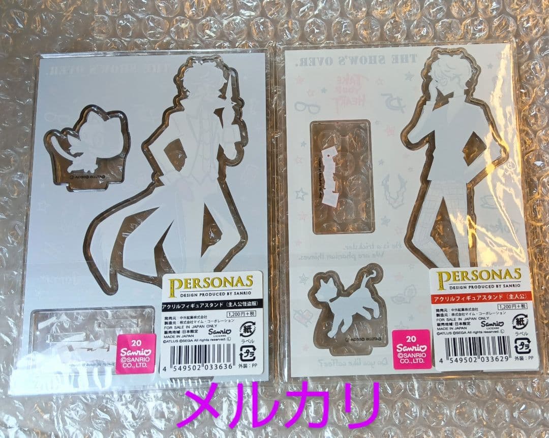 国内正規品 ペルソナ5 サンリオコラボ 主人公 ジョーカー アクリルスタンド