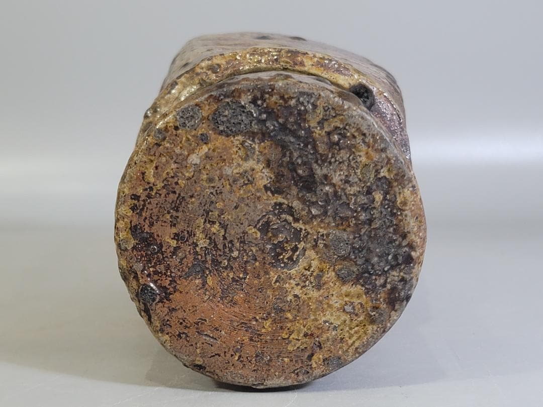 古美術 古信楽 杵形 花生 茶道具