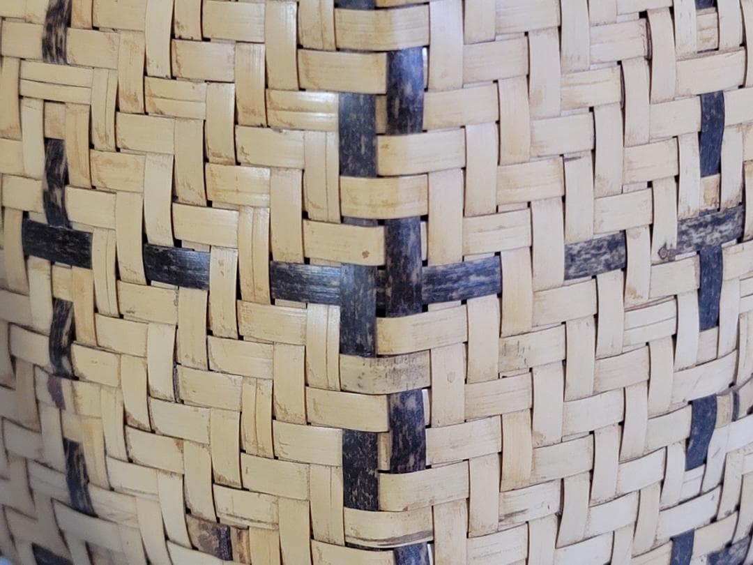 東山麓 東竹園斎作 四方形白錆花籠 共箱 美品 DT607