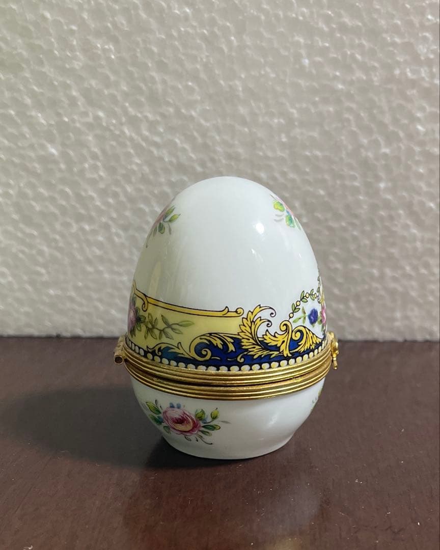 フランス製 置時計 時計 レア 置物 インテリア 卵 アンティーク ヴィンテージ