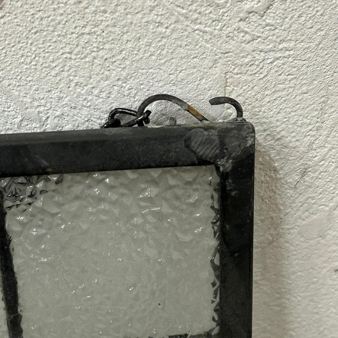 西洋アンティーク　大　ステンドグラス　縦　37cm×横　37cm