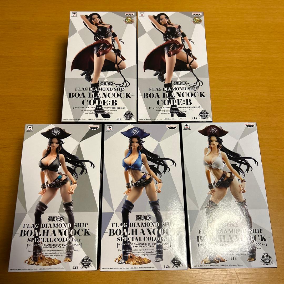 ワンピース フィギュア フラッグダイヤモンドシップ ハンコック 4種5体セット
