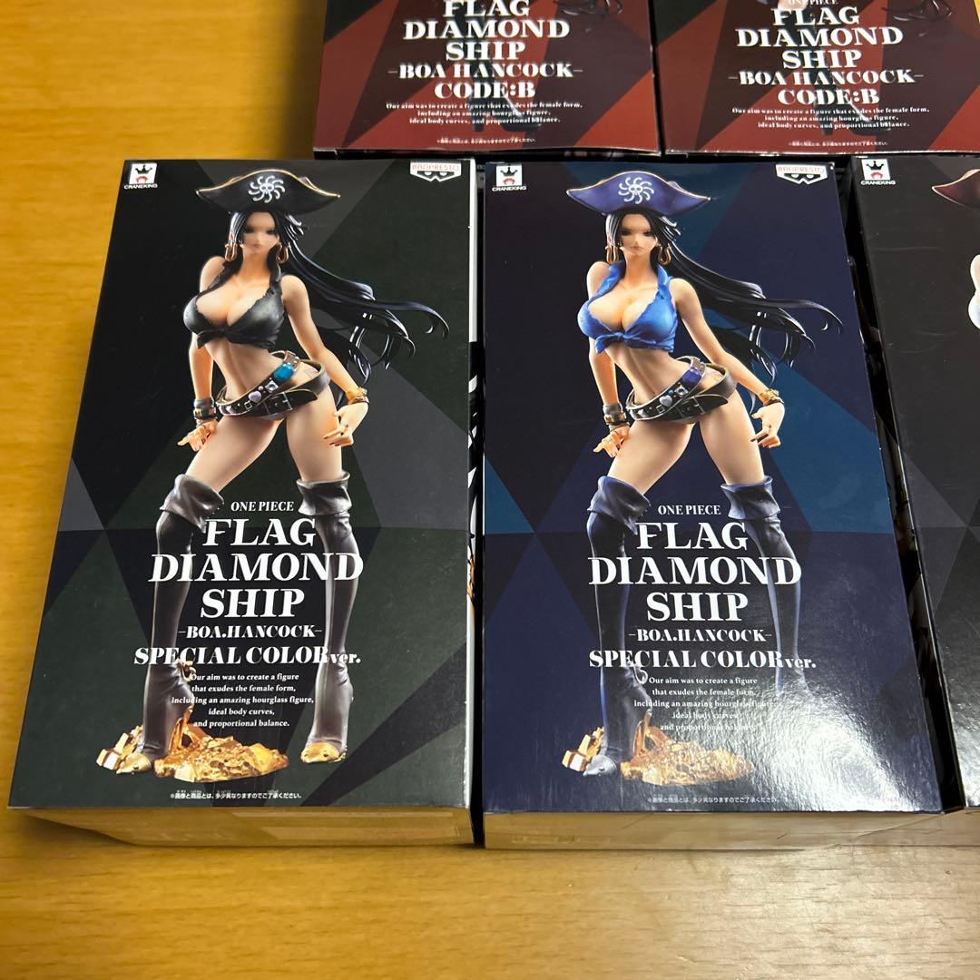 ワンピース フィギュア フラッグダイヤモンドシップ ハンコック 4種5体セット