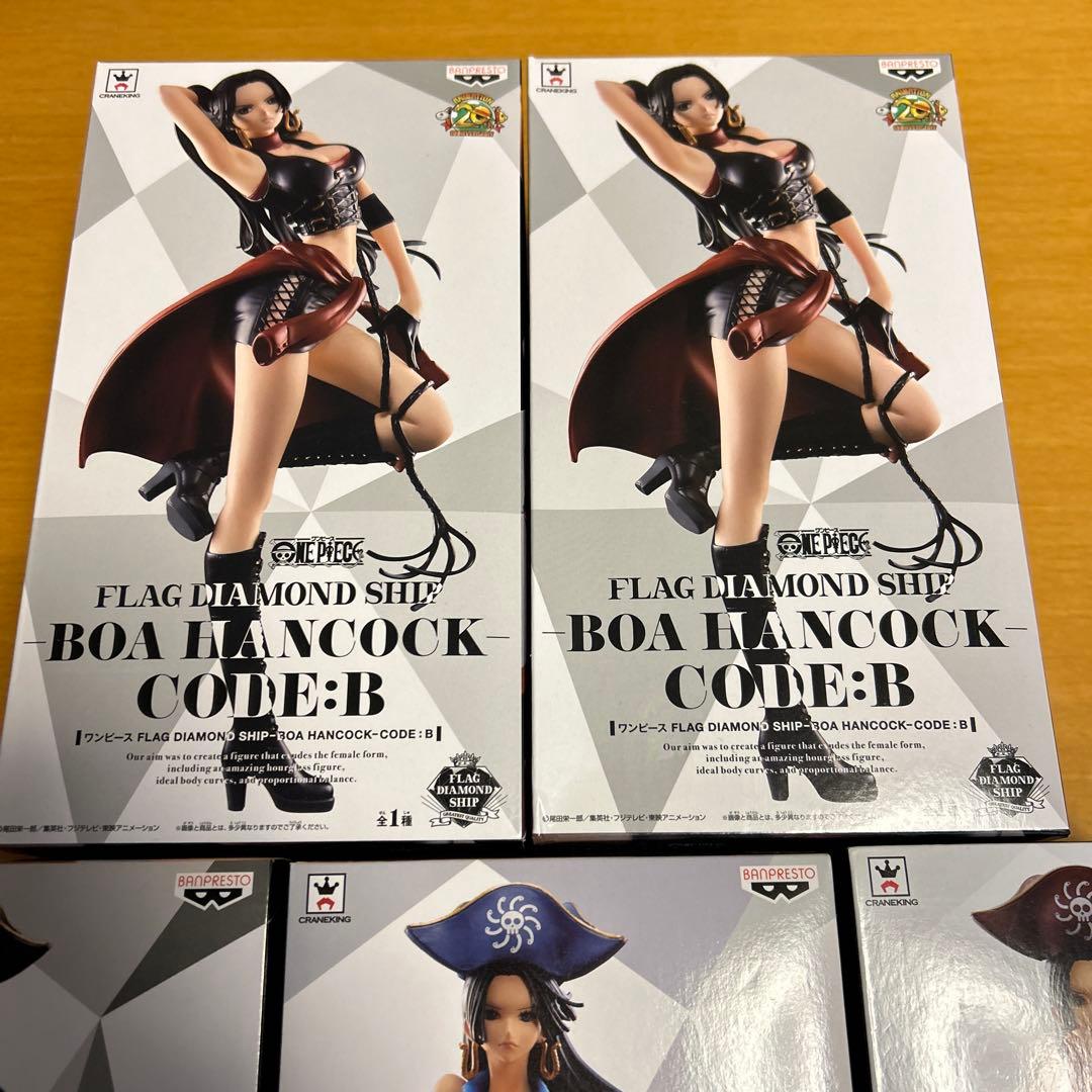 ワンピース フィギュア フラッグダイヤモンドシップ ハンコック 4種5体セット