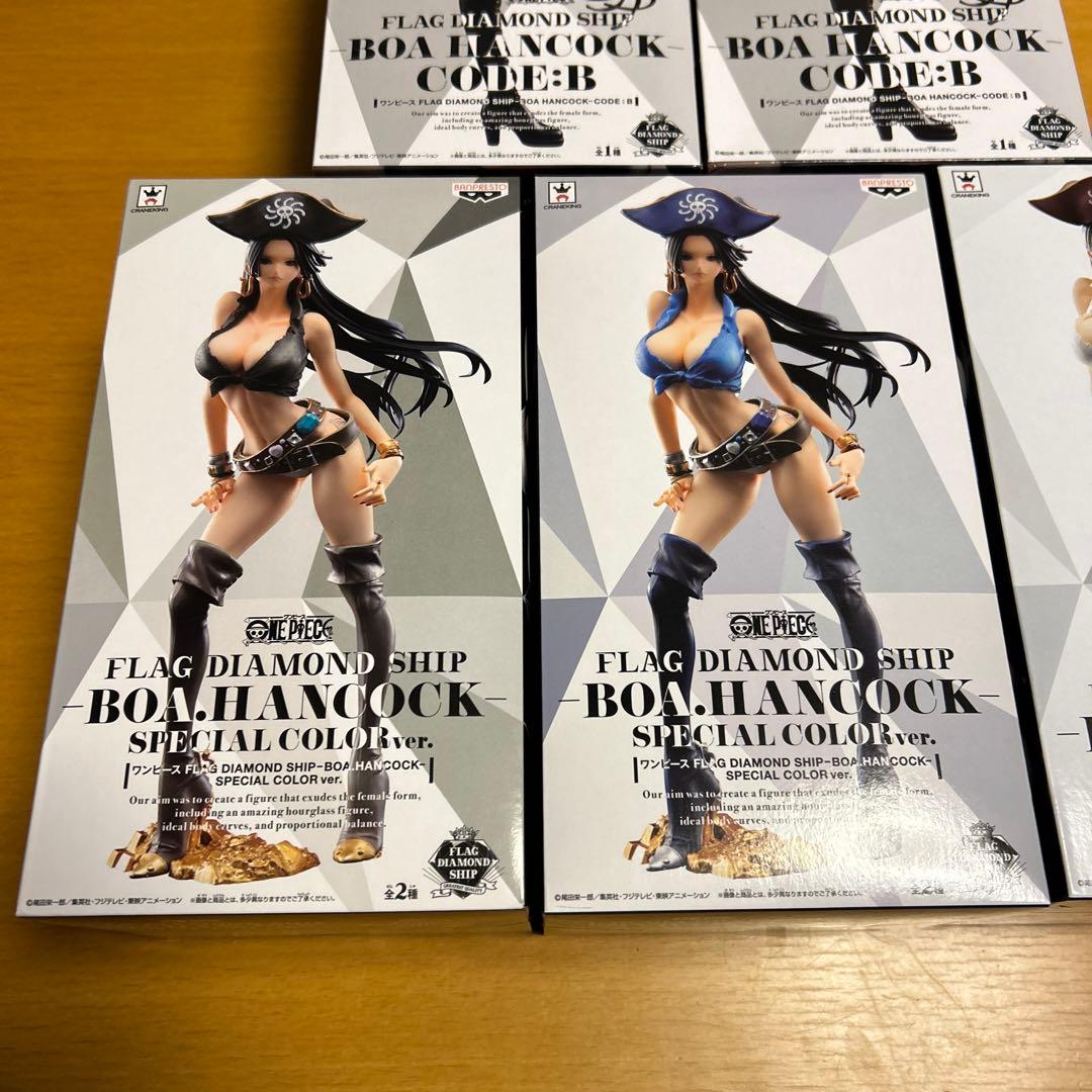 ワンピース フィギュア フラッグダイヤモンドシップ ハンコック 4種5体セット