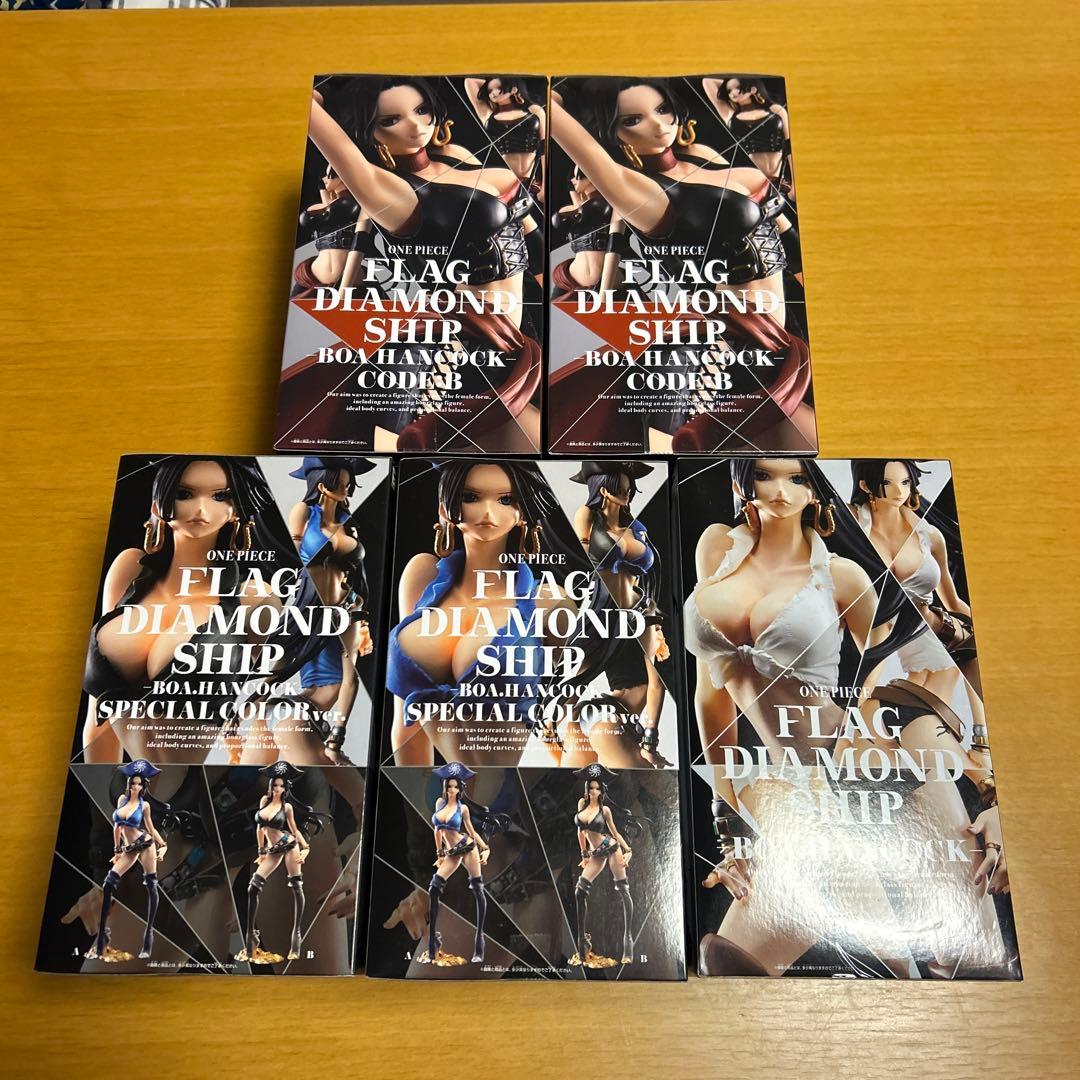 ワンピース フィギュア フラッグダイヤモンドシップ ハンコック 4種5体セット