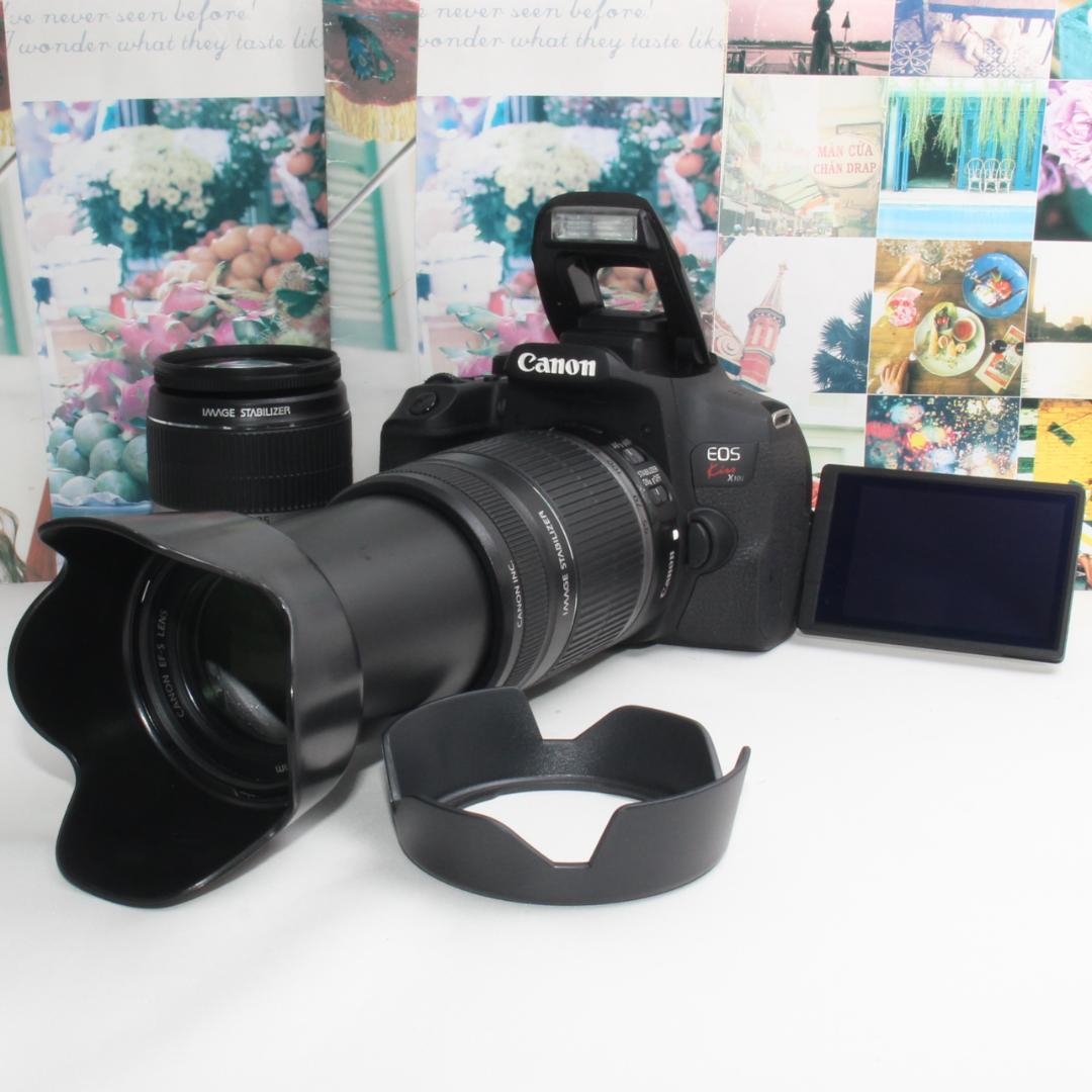 ❤️予備バッテリー付き❤️Canon Kiss X10i 手振れ補正ダブルレンズ