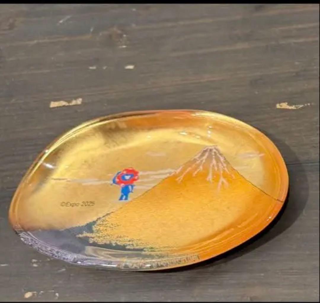 未開封　箔一　ミャクミャク　金箔 箔名画 ガラストレー　小皿　大阪万博 会場限定