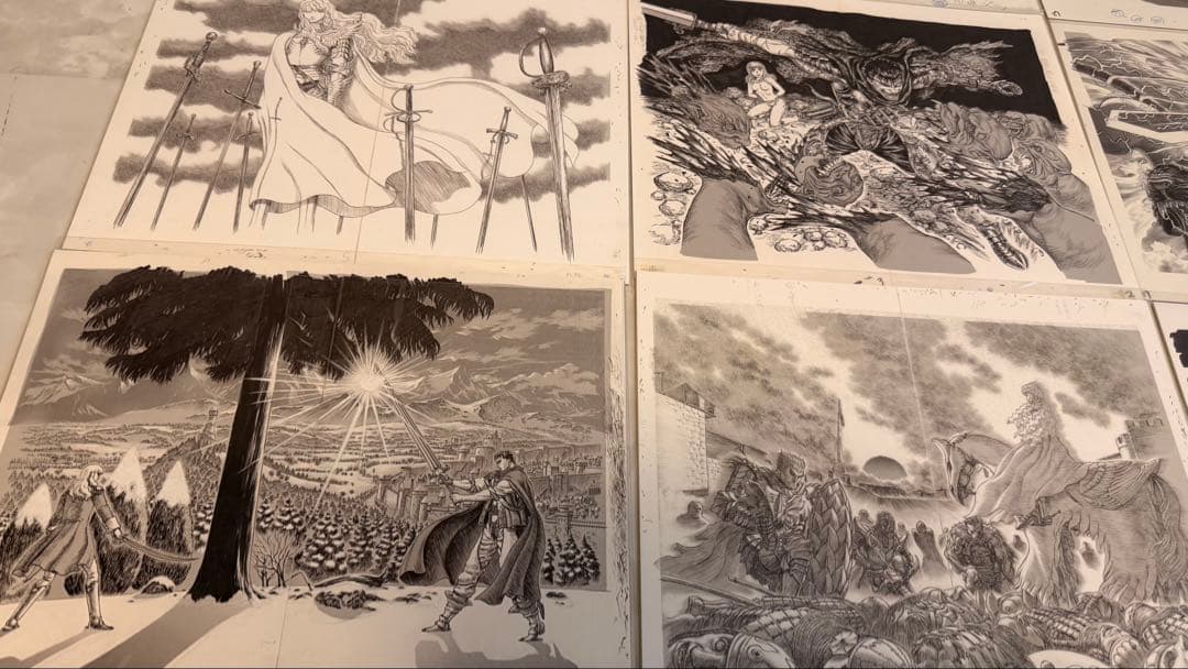 Berserk Genga Art copy complete sets 17枚