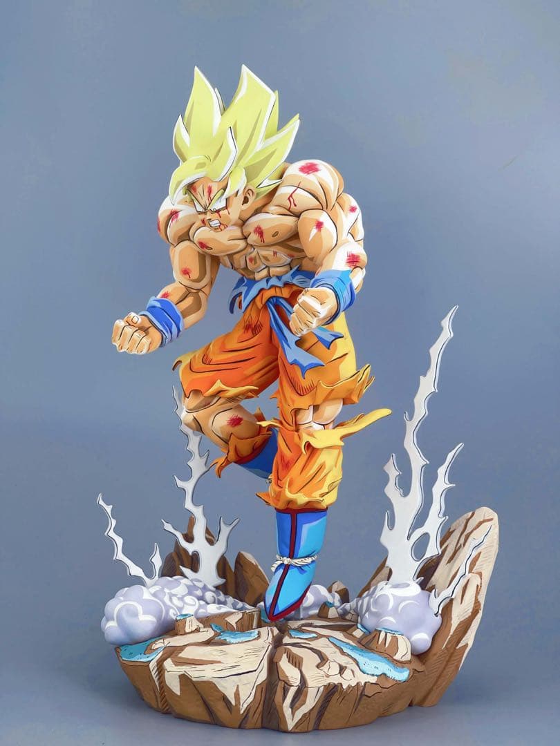 ナメック星 超サイヤ人 孫悟空 二次元ペイント　ドラゴンボールフィギュア