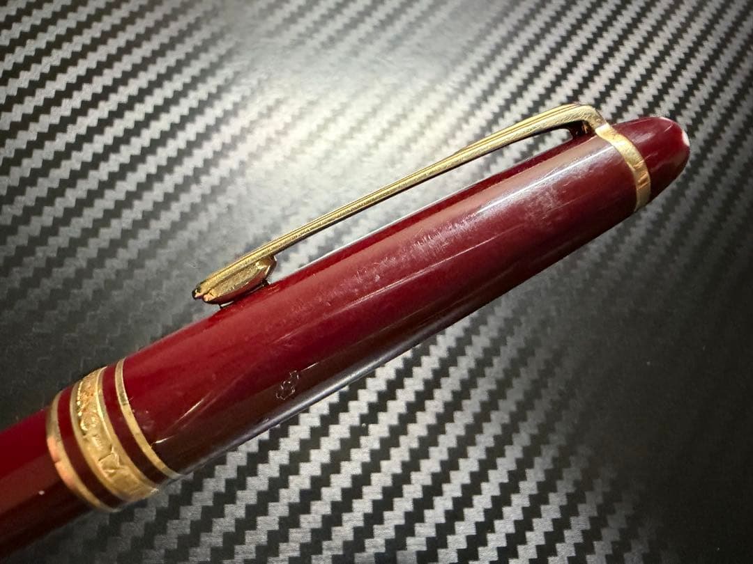 モンブラン マイスターシュテュック 144 ボルドー 全金 B 太字 万年筆