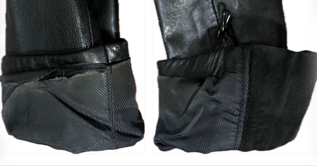 【特価】ESTNATION ダブルジップ シングルライダース ジャケット 48