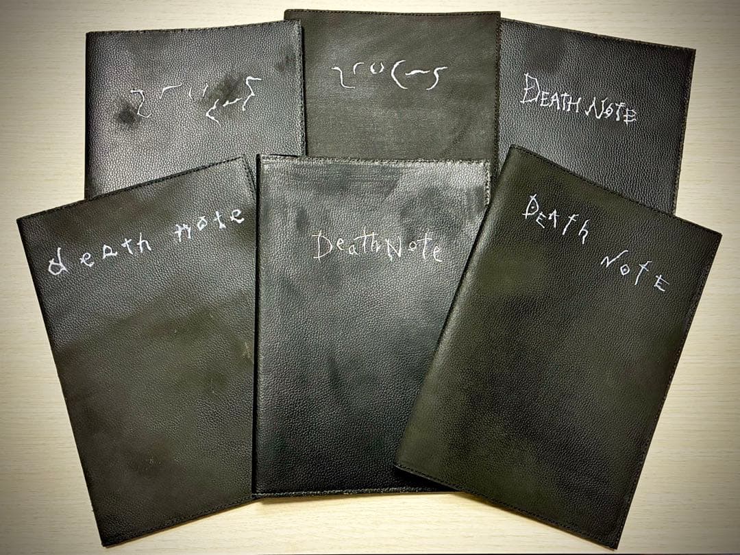 デスノート 風 レザーカバー6冊（B5サイズ） 一点物！！