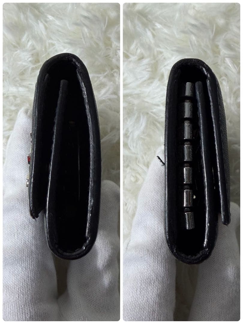 【✨極美品✨】PRADA 6連キーケース シルバーロゴ RFID 付属品完備