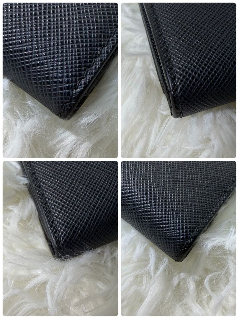 【✨極美品✨】PRADA 6連キーケース シルバーロゴ RFID 付属品完備