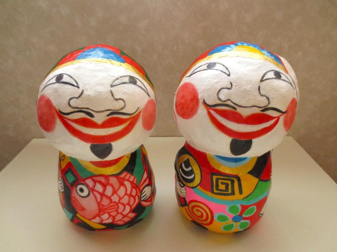 張り子人形　恵比須大黒様　ボムボムブリンさん専用