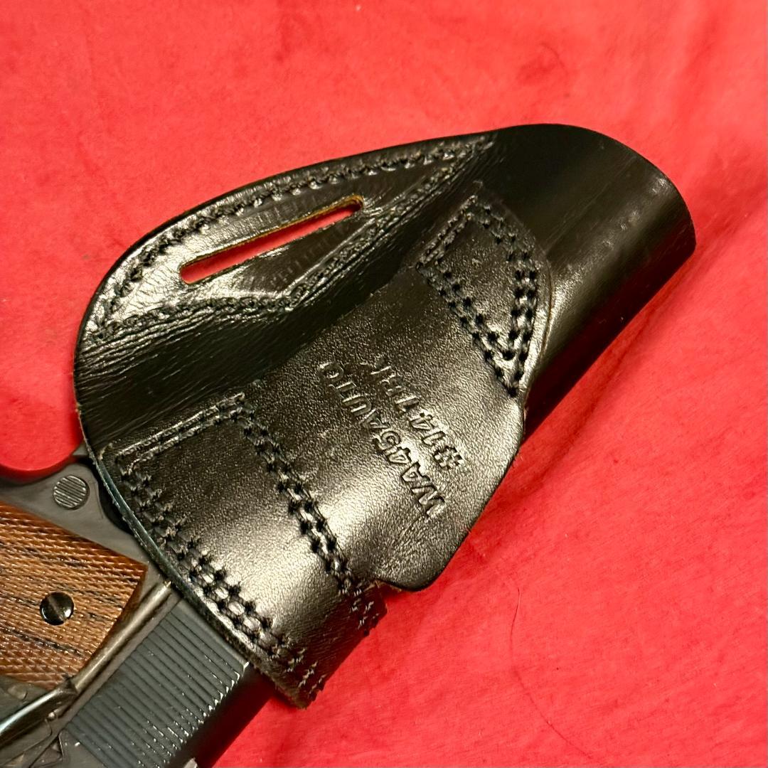 整備済 革製 ウェスタンアームズ ヒップ ホルスター オートマチック ガバメント
