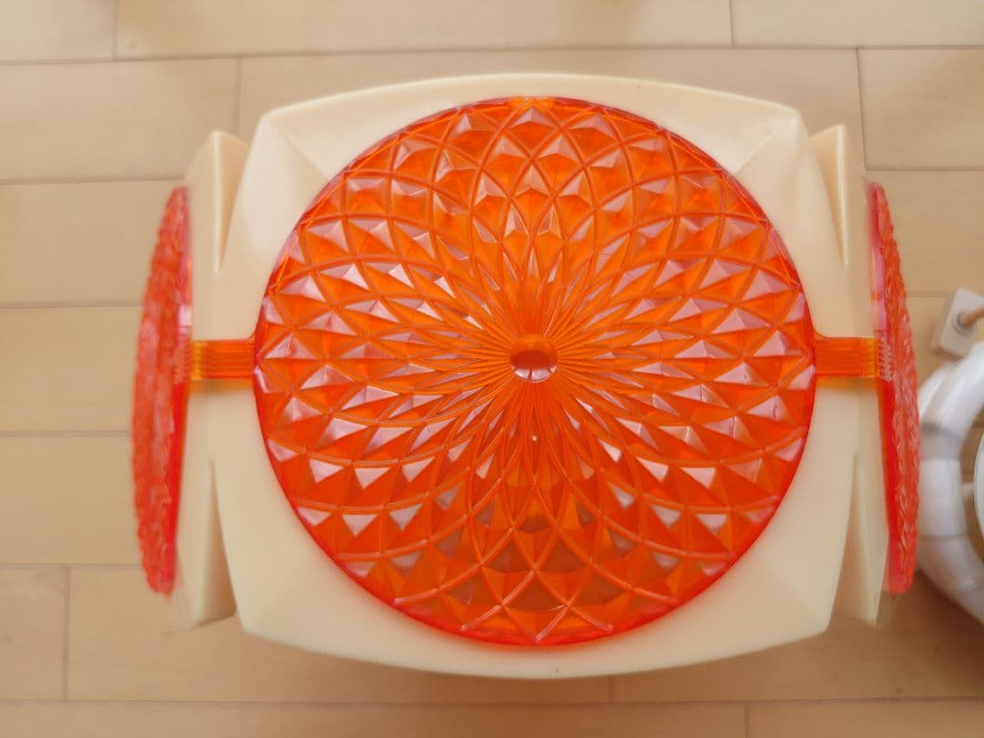 松下電工 ナショナル レトロ ポップ 昭和レトロ オレンジ 蛍光灯 照明器具