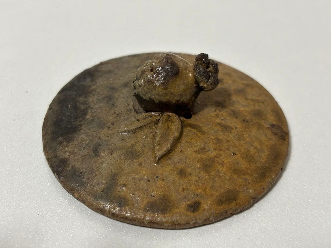 ⑫備前焼 宝瓶 登り窯 ザクロ 柘榴 手びねり 急須