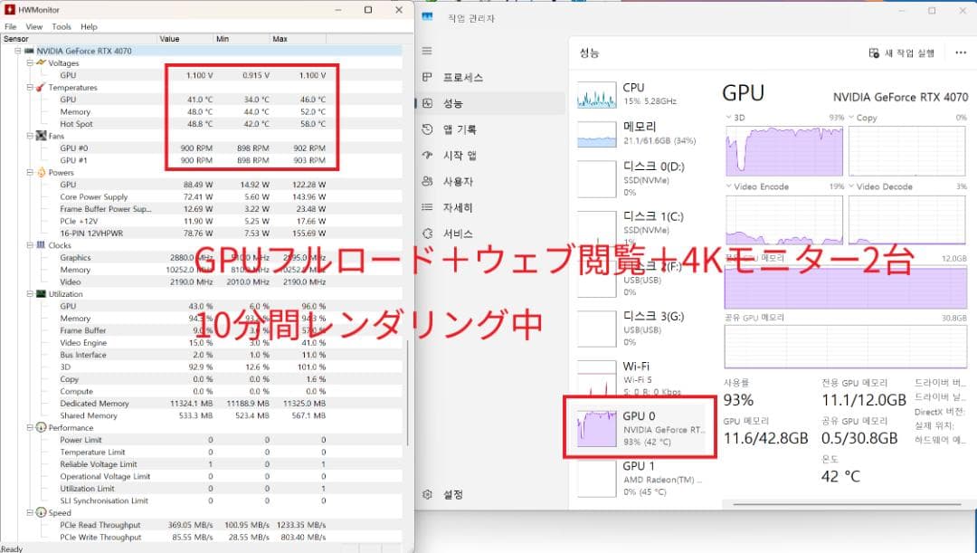 【美品】AX-GAMING GeForce RTX4070 X3W OC12GB