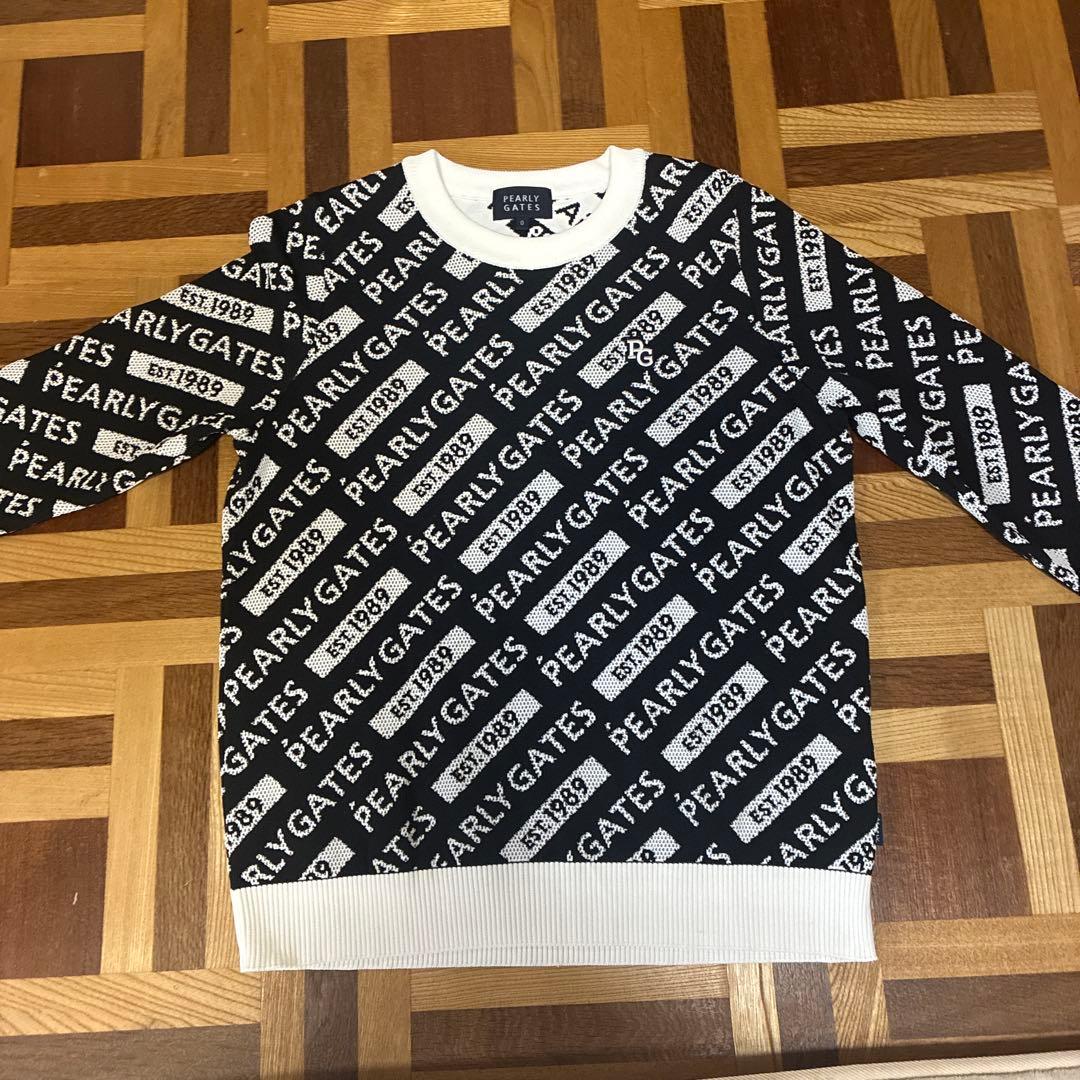 美品❗️PEARLY GATES ロゴセーター