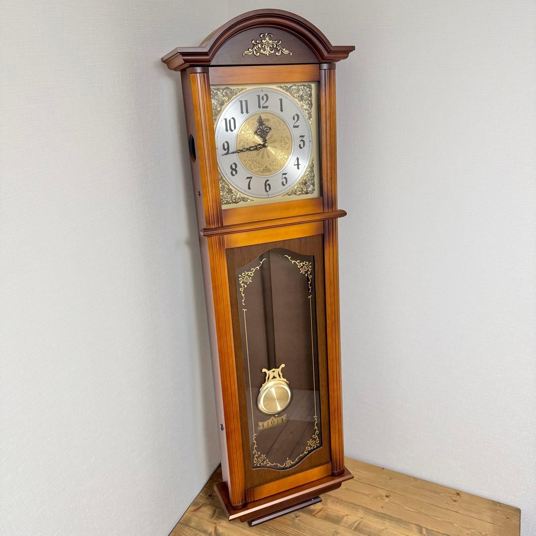 【動作確認済】シチズン CITIZEN 振り子時計 柱時計 4MJ607NC