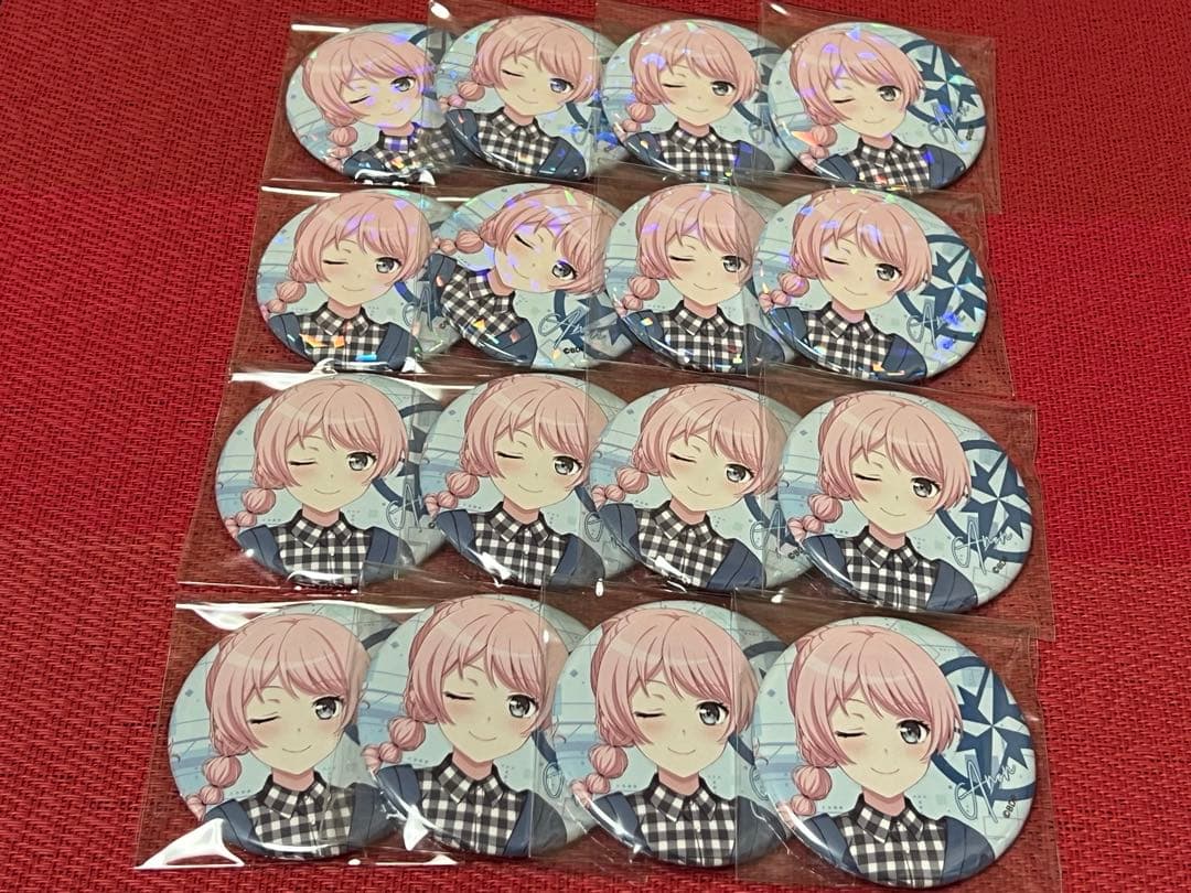バンドリ マイムジ展 千早愛音 缶バッジ ノーマル ホロ 各8個ずつ