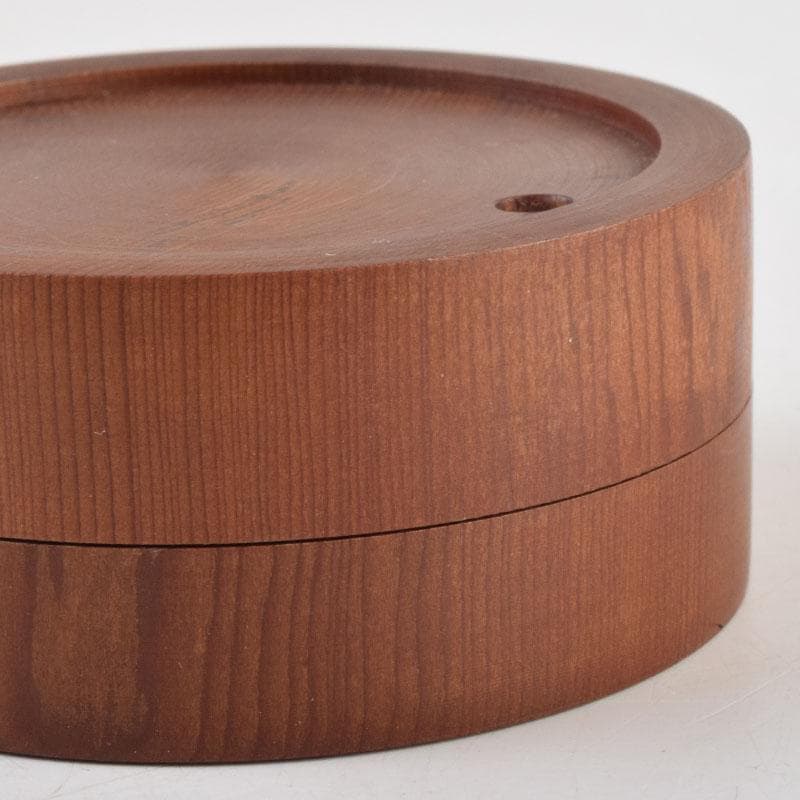 茶道具　飛騨一位一刀彫　川上彫房　香合　在銘　共箱　V　8797