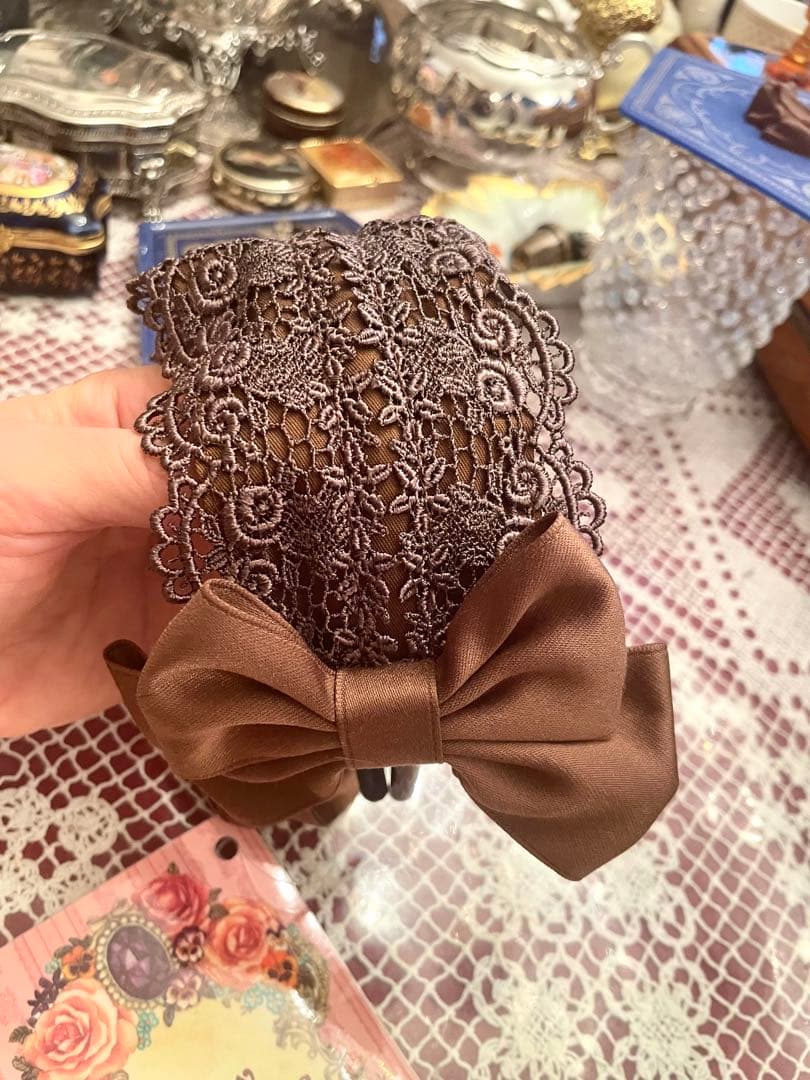 新品　タグ付き　メアリーマグダレン　セントクレアヘッドドレス　ショコラ　茶色