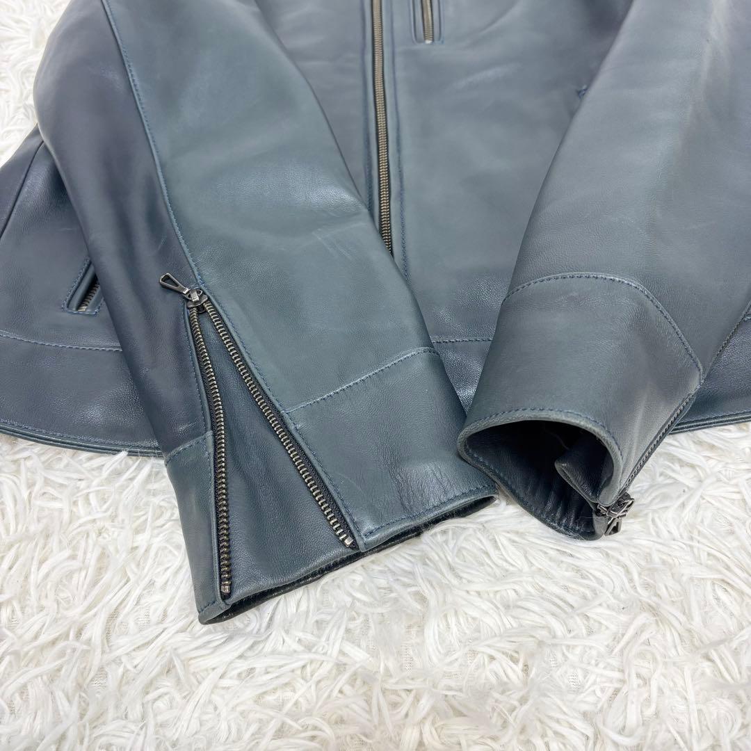 サイズXL！SCHAFFEN シャッフェン ラムレザー ライダースジャケット 4