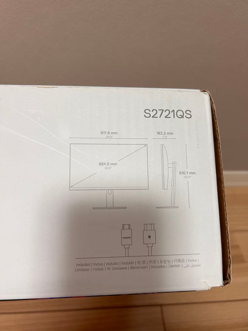 DELL S2721QS モニター　27インチ