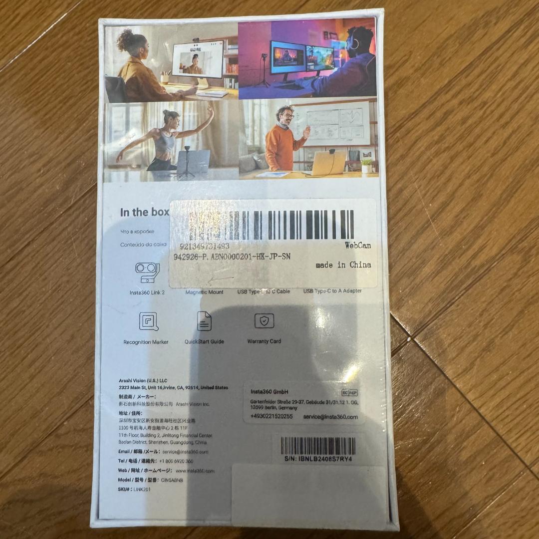 新品未開封 Insta360 Link2 インスタ360 リンク2 カメラ