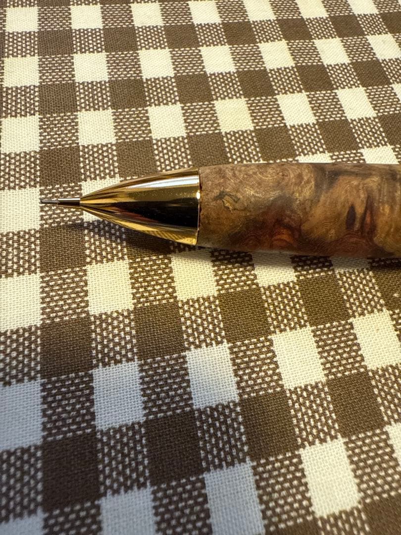 こぶた工房　極上花梨瘤紅白グロテスク　シャープペンシル0.5 おまけ付き