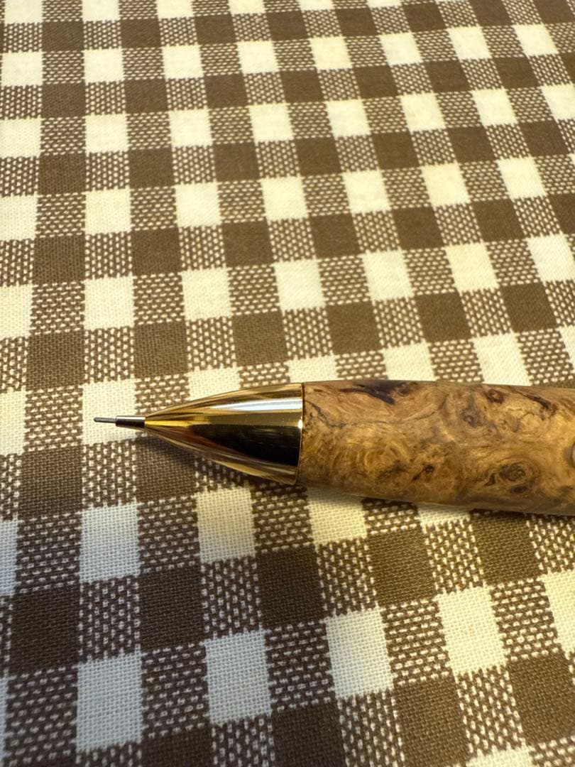 こぶた工房　極上花梨瘤紅白グロテスク　シャープペンシル0.5 おまけ付き