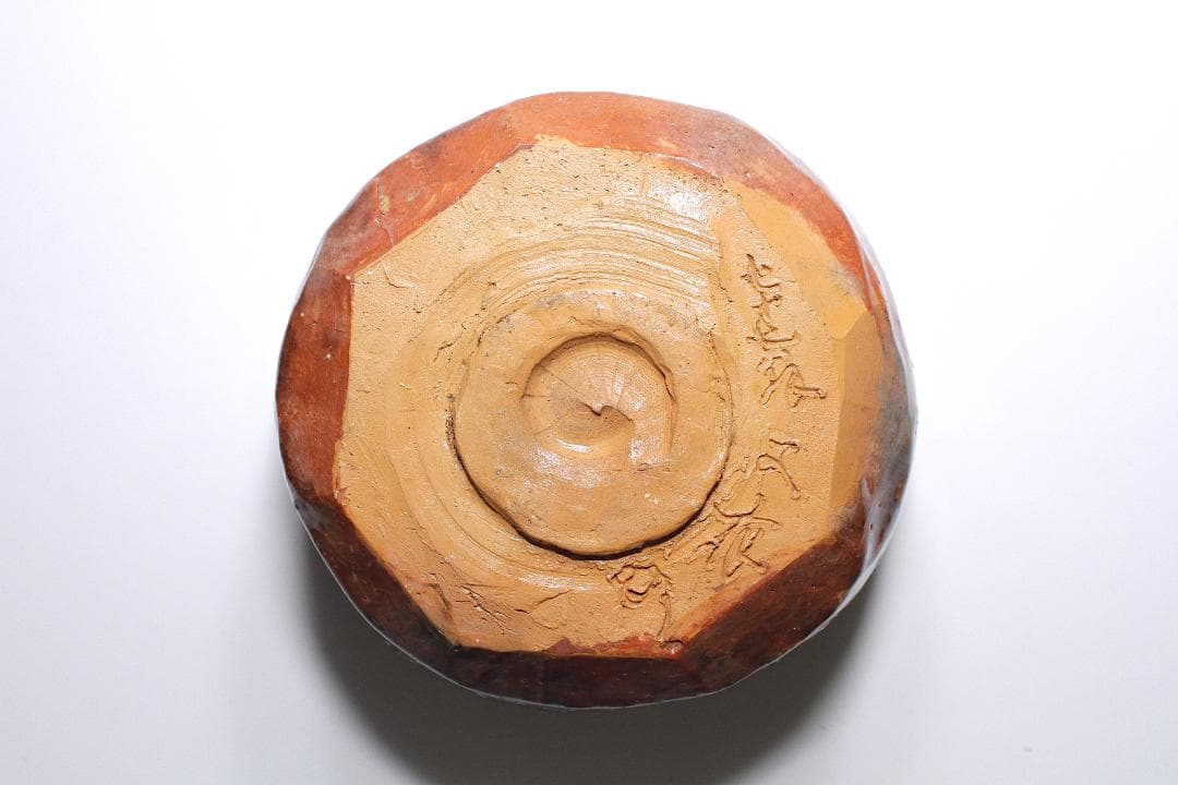 時代 萬古焼 赤楽茶碗