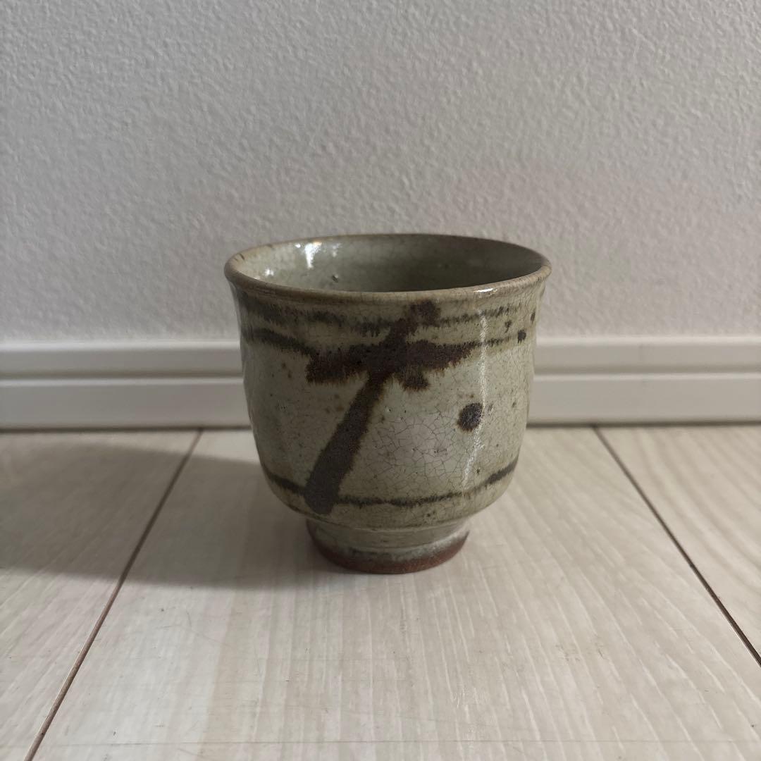 濱田庄司　鉄絵茶碗