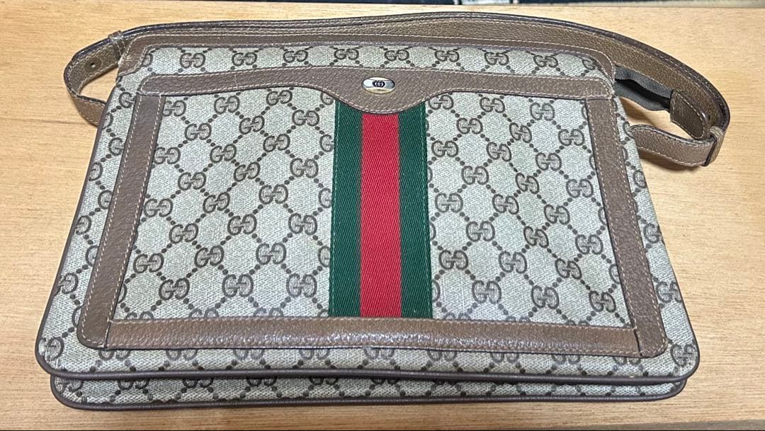 【3連休価格】OLD GUCCI GGパターンショルダーバッグ オールドグッチ