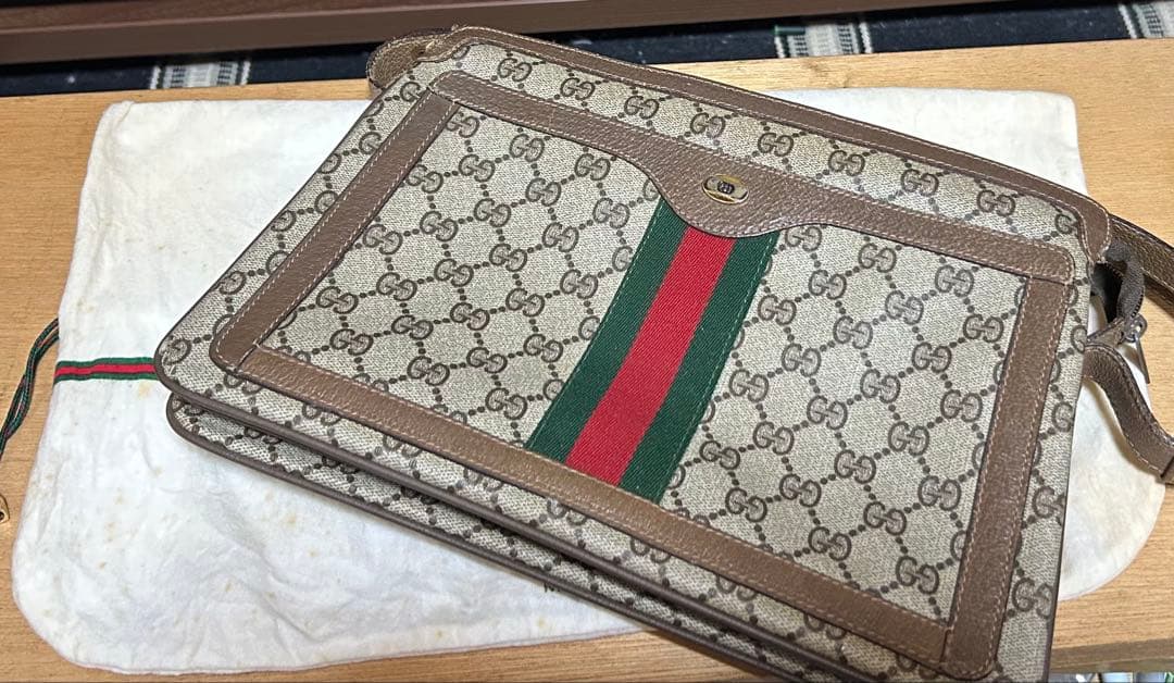 【3連休価格】OLD GUCCI GGパターンショルダーバッグ オールドグッチ