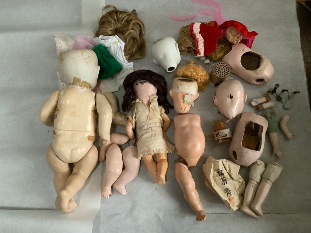 和製ビスクドールなど、ジャンク品一括
