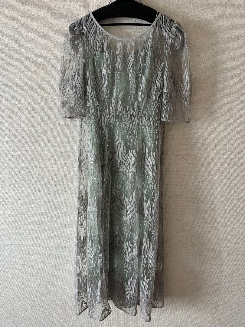 kaene カエン スパンコールアネモネドレス