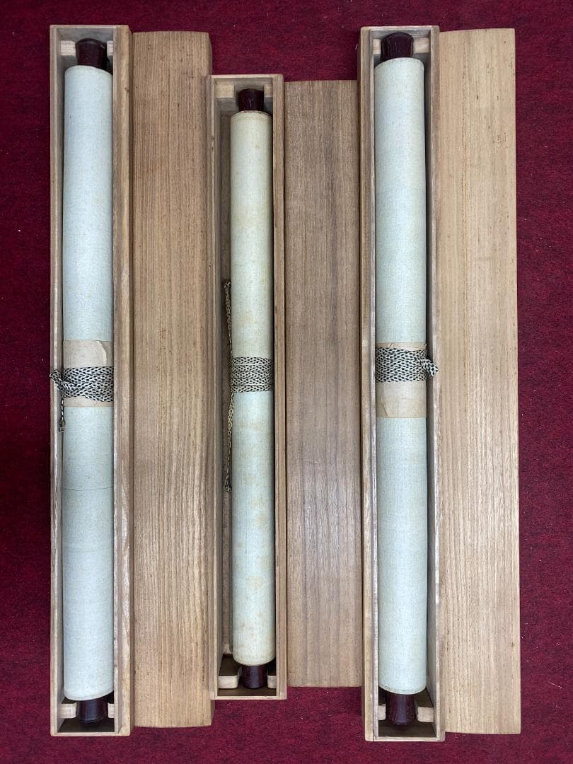 近藤樵仙 水墨図 三幅 熊本 肥後 師杉谷雪樵 掛軸24102509