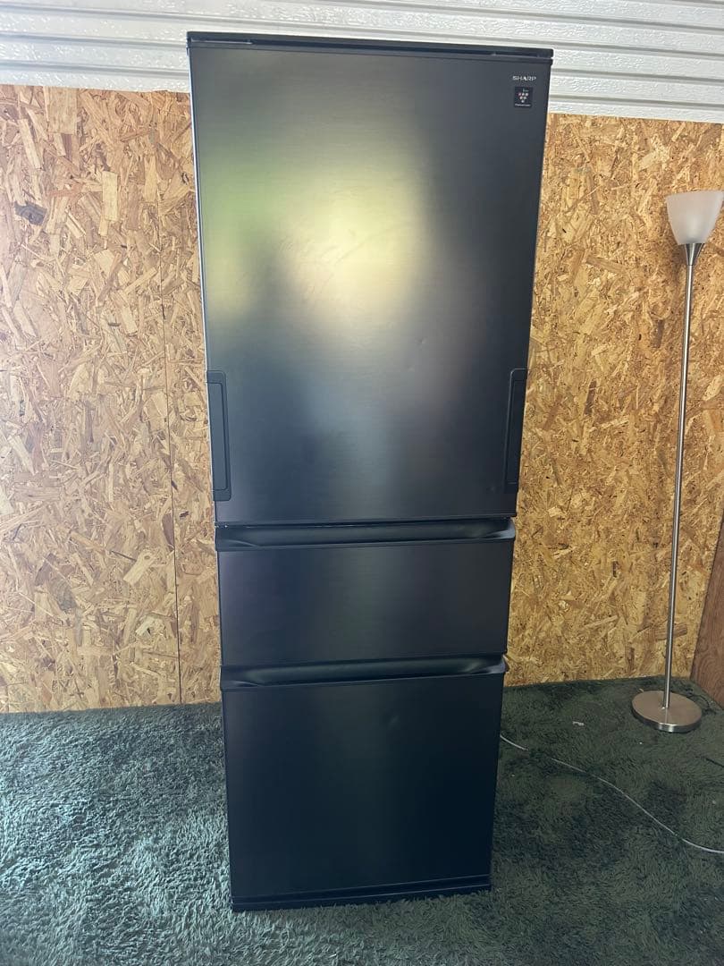 シャープ SJ-P37E4-H 2024年製ブラック冷蔵庫 374L